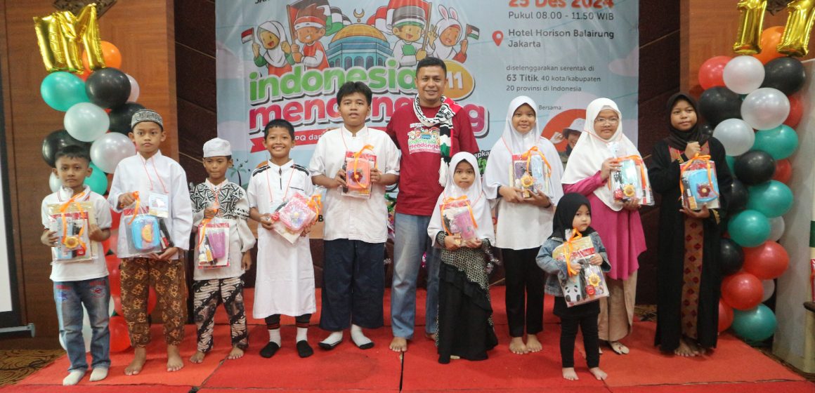 Relawan Rumah Zakat Jakarta Gelar Indonesia Mendongeng 11 Ajak Santri TPQ Mencintai Palestina