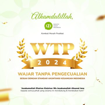 Laznas IZI Kembali Raih Opini Wajar Tanpa Pengecualian Tahun 2024