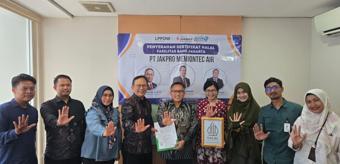 Air bersih PT Jakpro Memiontec Air dan didistribusikan Jaringan PAM Jaya Sudah Bersertifikat Halal