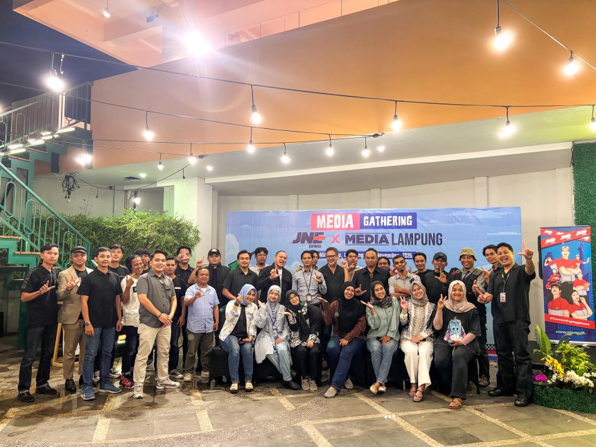Makin Sinergi, JNE Ekspress Lampung Gelar Media Gathering